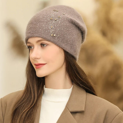 Bonnet en polaire pour femme : protection contre le froid - Kaki - Ajustable (du 54 au 59) | La boutique du chapeau