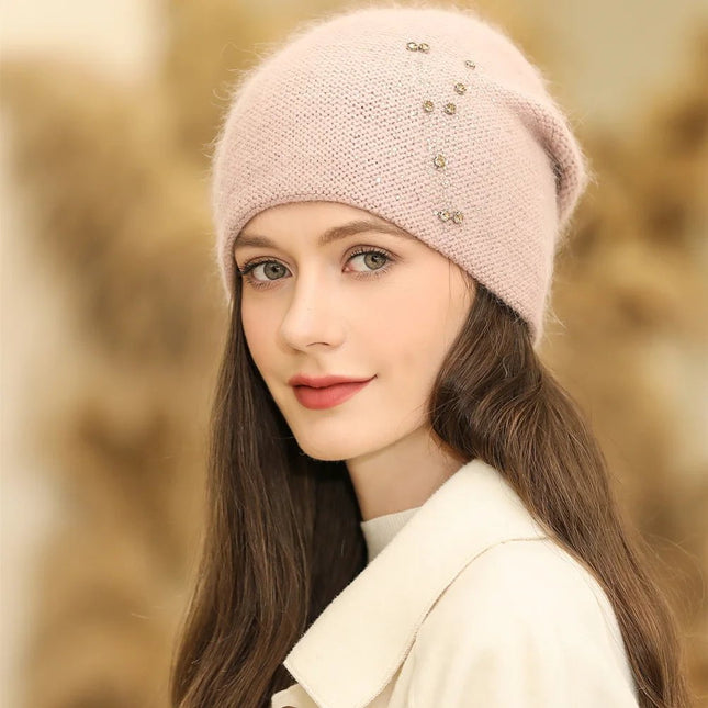 Bonnet en polaire pour femme : protection contre le froid - Rose - Ajustable (du 54 au 59) | La boutique du chapeau