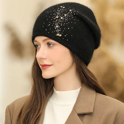 Bonnet en polaire pour femme : protection contre le froid - Noir - Ajustable (du 54 au 59) | La boutique du chapeau