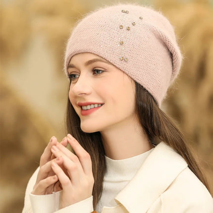 Bonnet en polaire pour femme : protection contre le froid - Bordeau - Ajustable (du 54 au 59) | La boutique du chapeau