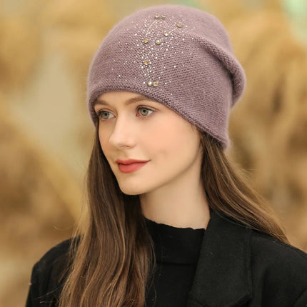 Bonnet en polaire pour femme : protection contre le froid - Violet - Ajustable (du 54 au 59) | La boutique du chapeau