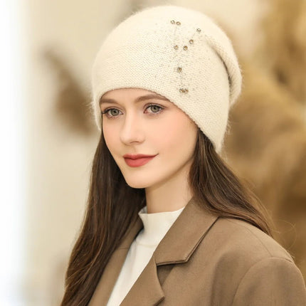 Bonnet en polaire pour femme : protection contre le froid - Bordeau - Ajustable (du 54 au 59) | La boutique du chapeau