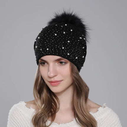 Bonnet en tricot fin pour femme : léger et élégant - Noir - Ajustable (du 54 au 59) | La boutique du chapeau
