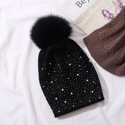 Bonnet en tricot fin pour femme : léger et élégant - Noir 1 - Ajustable (du 54 au 59) | La boutique du chapeau