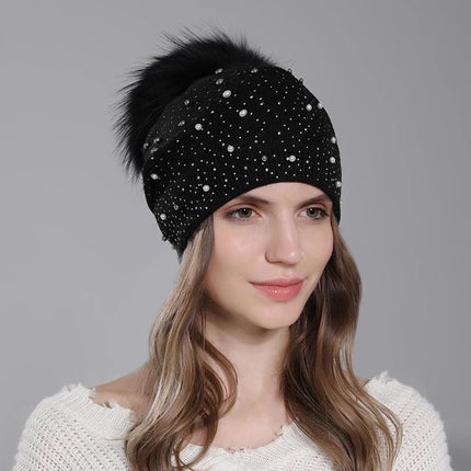 Bonnet en tricot fin pour femme : léger et élégant - Noir - Ajustable (du 54 au 59) | La boutique du chapeau