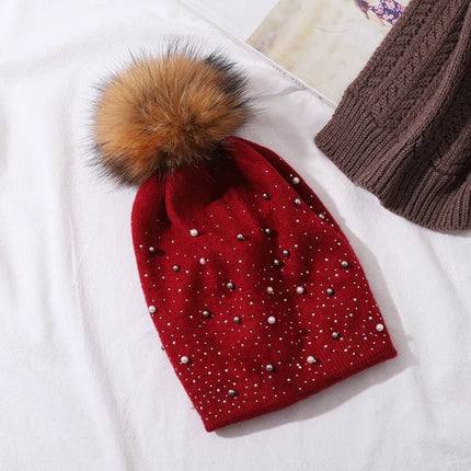Bonnet en tricot fin pour femme : léger et élégant - Bordeau - Ajustable (du 54 au 59) | La boutique du chapeau
