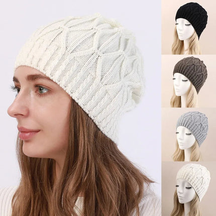 Bonnet en tricot torsadé pour femme : style classique et chic - Kaki - Ajustable (du 54 au 59) | La boutique du chapeau