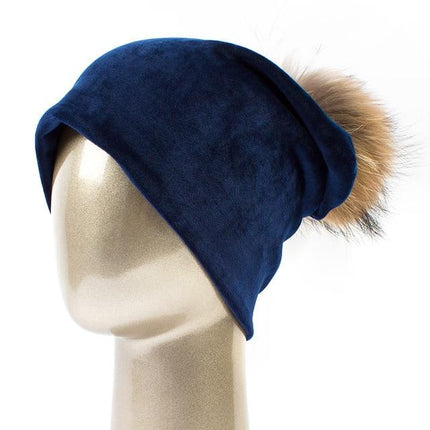 Bonnet en velours - Marine A - Adulte | La boutique du chapeau