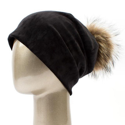 Bonnet en velours - Noir A - Adulte | La boutique du chapeau