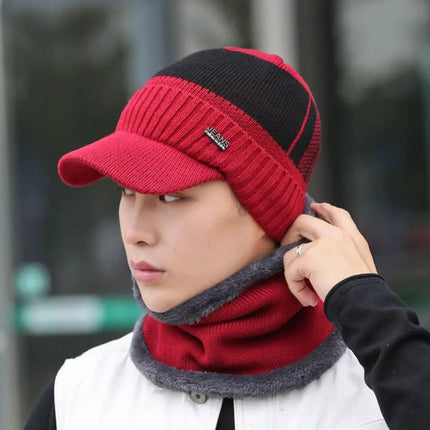 Bonnet épais et chaud - Bleu - Ajustable (du 54 au 59) | La boutique du chapeau