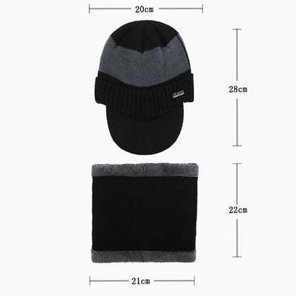 Bonnet épais et chaud - Bleu - Ajustable (du 54 au 59) | La boutique du chapeau