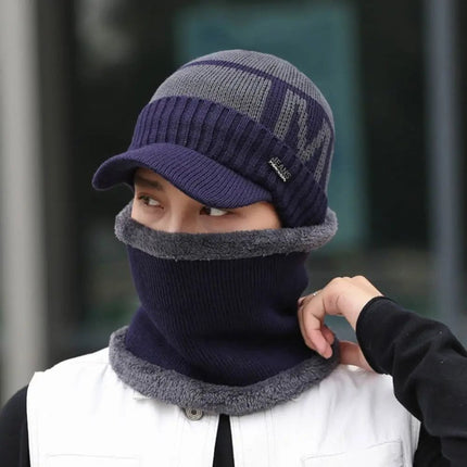 Bonnet épais et chaud - Bleu - Ajustable (du 54 au 59) | La boutique du chapeau