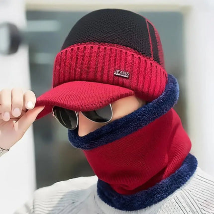 Bonnet épais et chaud - Bleu - Ajustable (du 54 au 59) | La boutique du chapeau