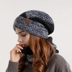 Bonnet et cache - cou - Noir - Ajustable (du 54 au 59) | La boutique du chapeau