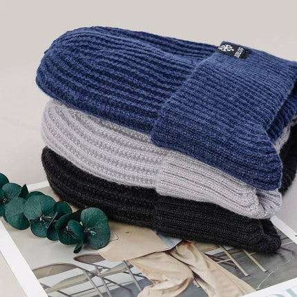 Bonnet et cache - cou doublé - Bonnet gris - Ajustable (du 54 au 59) | La boutique du chapeau
