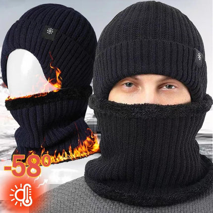 Bonnet et cache - cou doublé - Bonnet gris - Ajustable (du 54 au 59) | La boutique du chapeau