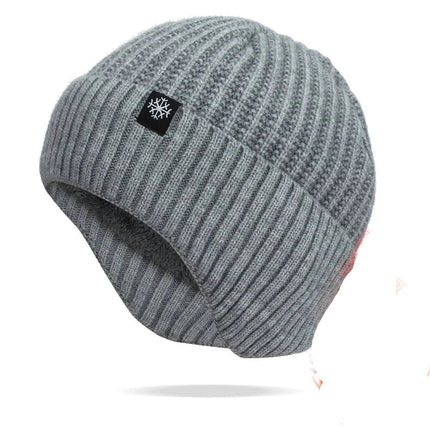 Bonnet et cache - cou doublé - Bonnet gris - Ajustable (du 54 au 59) | La boutique du chapeau