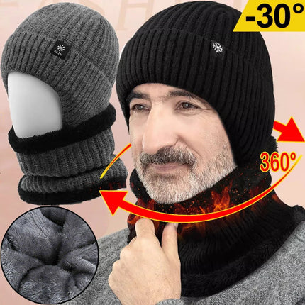 Bonnet et cache - cou doublé - Ensemble bleu - Ajustable (du 54 au 59) | La boutique du chapeau
