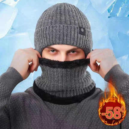 Bonnet et cache - cou doublé - Ensemble bleu - Ajustable (du 54 au 59) | La boutique du chapeau
