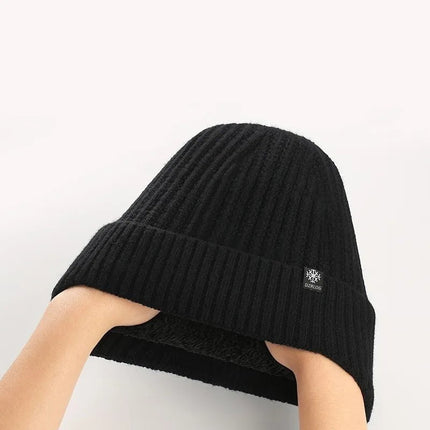 Bonnet et cache - cou doublé - Bonnet gris - Ajustable (du 54 au 59) | La boutique du chapeau