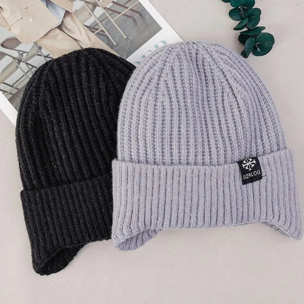 Bonnet et cache - cou doublé - Bonnet gris - Ajustable (du 54 au 59) | La boutique du chapeau