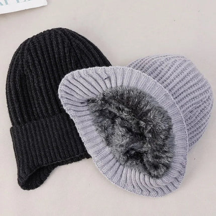 Bonnet et cache - cou doublé - Bonnet gris - Ajustable (du 54 au 59) | La boutique du chapeau