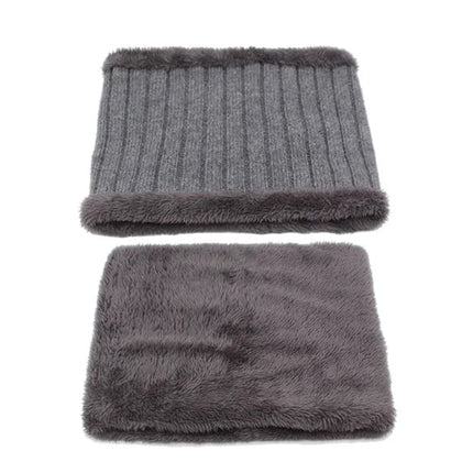 Bonnet et cache - cou en laine pour homme - Bonnet noir - Ajustable (du 54 au 59) | La boutique du chapeau