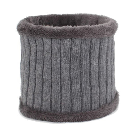 Bonnet et cache - cou en laine pour homme - Ensemble gris - Ajustable (du 54 au 59) | La boutique du chapeau