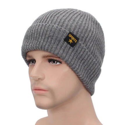 Bonnet et cache - cou en laine pour homme - Bonnet gris - Ajustable (du 54 au 59) | La boutique du chapeau