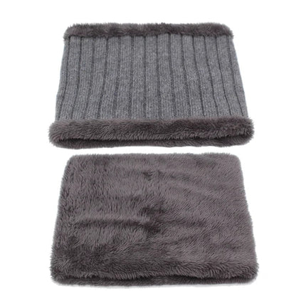 Bonnet et cache - cou en laine pour homme - Ensemble noir - Ajustable (du 54 au 59) | La boutique du chapeau