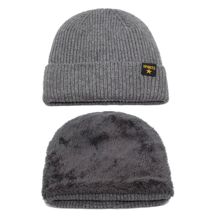 Bonnet et cache - cou en laine pour homme - Bonnet noir - Ajustable (du 54 au 59) | La boutique du chapeau