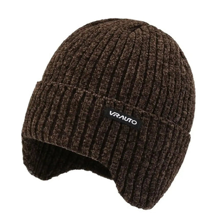 Bonnet et protége cou doublé polaire - Café - Ajustable (du 54 au 59) | La boutique du chapeau