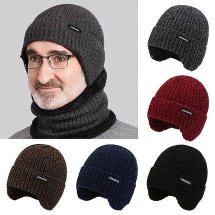 Bonnet et protége cou doublé polaire - Café - Ajustable (du 54 au 59) | La boutique du chapeau