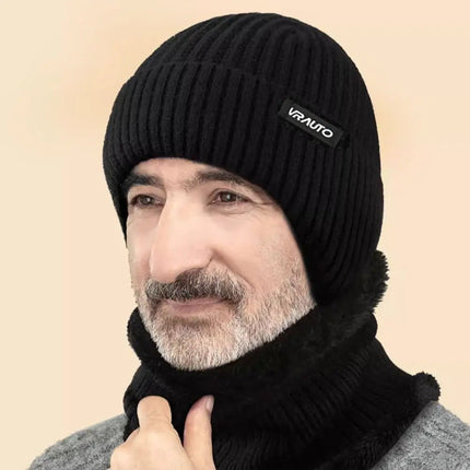 Bonnet et protége cou doublé polaire - Café - Ajustable (du 54 au 59) | La boutique du chapeau