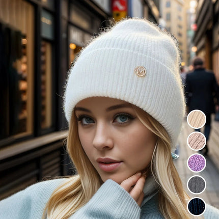 Bonnet femme de couleur unie - Noir - Ajustable (du 54 au 59) | La boutique du chapeau