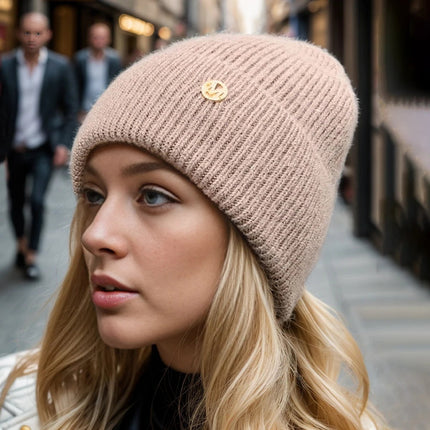 Bonnet femme de couleur unie - Moka - Ajustable (du 54 au 59) | La boutique du chapeau