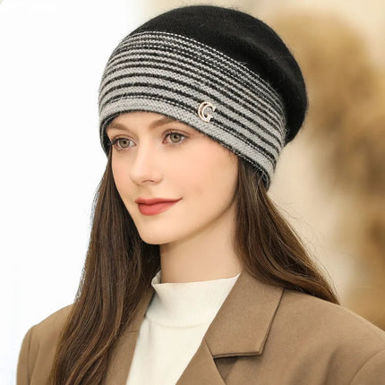 Bonnet femme doux et chaud - Bordeau - Ajustable (du 54 au 59) | La boutique du chapeau