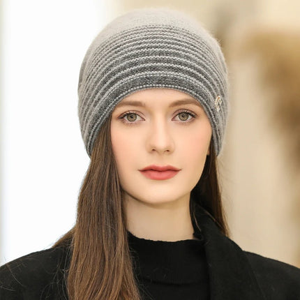 Bonnet femme doux et chaud - Bordeau - Ajustable (du 54 au 59) | La boutique du chapeau