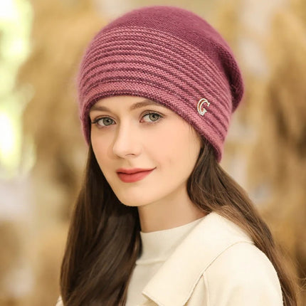Bonnet femme doux et chaud - Bordeau - Ajustable (du 54 au 59) | La boutique du chapeau