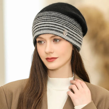 Bonnet femme doux et chaud - Bordeau - Ajustable (du 54 au 59) | La boutique du chapeau