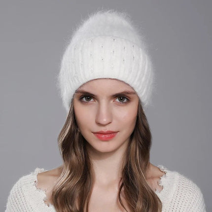 Bonnet femme élégant - Blanc - Ajustable (du 54 au 59) | La boutique du chapeau