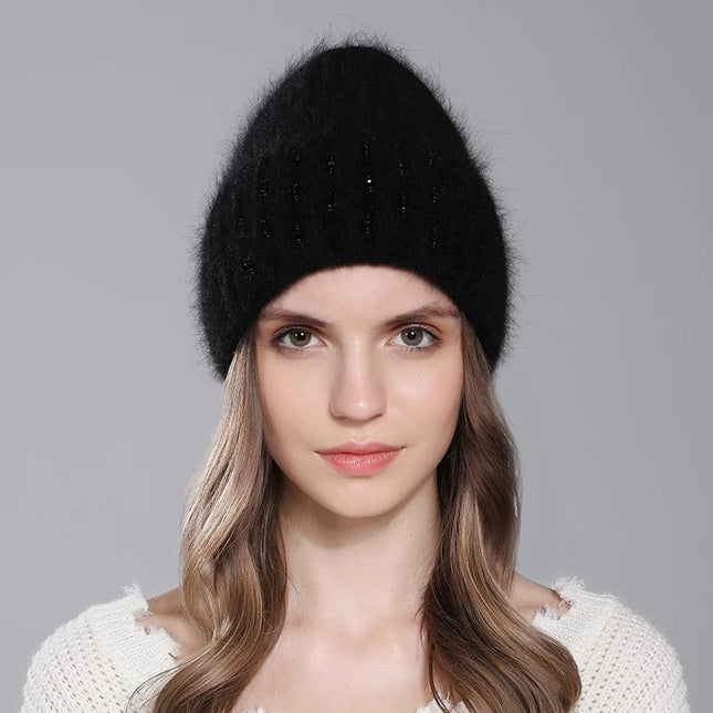 Bonnet femme élégant - Noir - Ajustable (du 54 au 59) | La boutique du chapeau