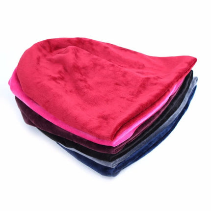 Bonnet femme en velours - Marine - Ajustable (du 54 au 59) | La boutique du chapeau