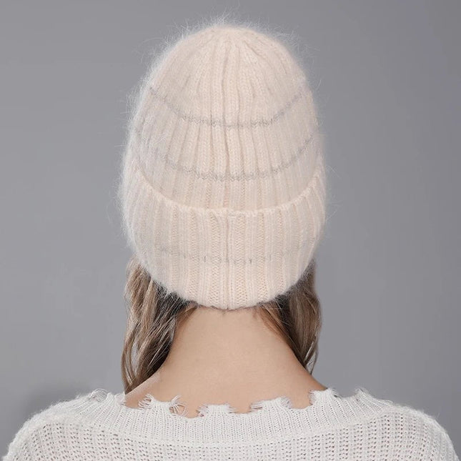 Bonnet femme épais a paillettes - Gris - Ajustable (du 54 au 59) | La boutique du chapeau