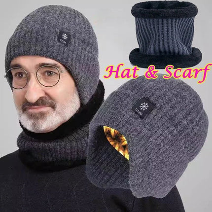 Bonnet homme chaud et épais - Bonnet gris - Ajustable (du 54 au 59) | La boutique du chapeau