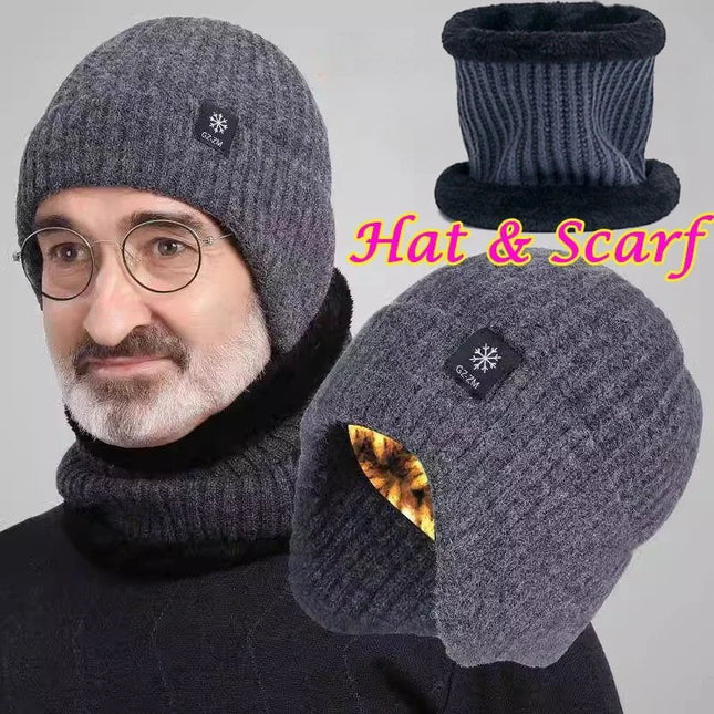 Bonnet homme chaud et épais - Bonnet gris - Ajustable (du 54 au 59) | La boutique du chapeau
