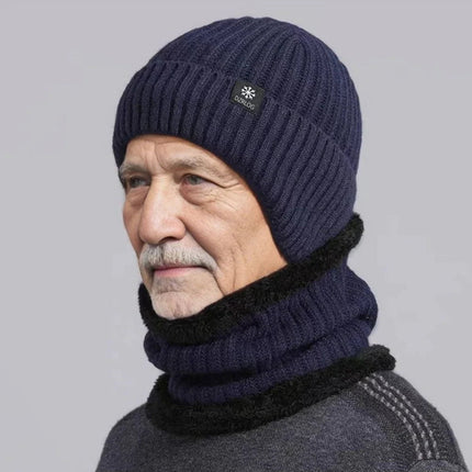 Bonnet homme chaud et épais - Ensemble bleu - Ajustable (du 54 au 59) | La boutique du chapeau