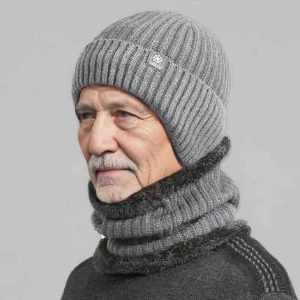 Bonnet homme chaud et épais - Ensemble bleu - Ajustable (du 54 au 59) | La boutique du chapeau