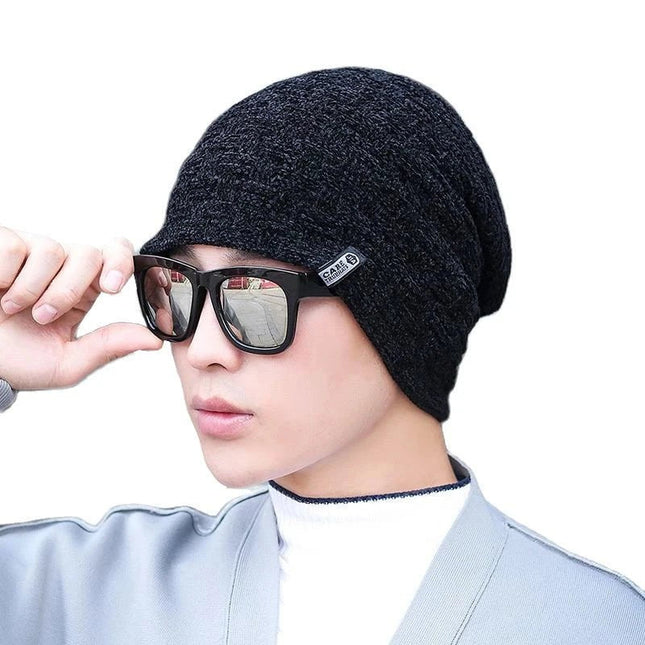 Bonnet homme en coton - Noir - Ajustable (du 54 au 59) | La boutique du chapeau