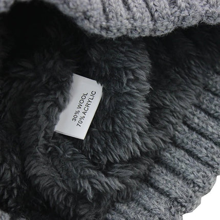 Bonnet homme en coton et laine - Gris - Ajustable (du 54 au 59) | La boutique du chapeau